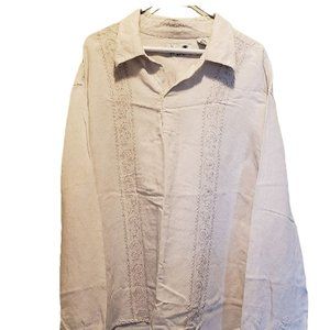 Havana Shirt Co. Pullover L/S Guayabera XXL